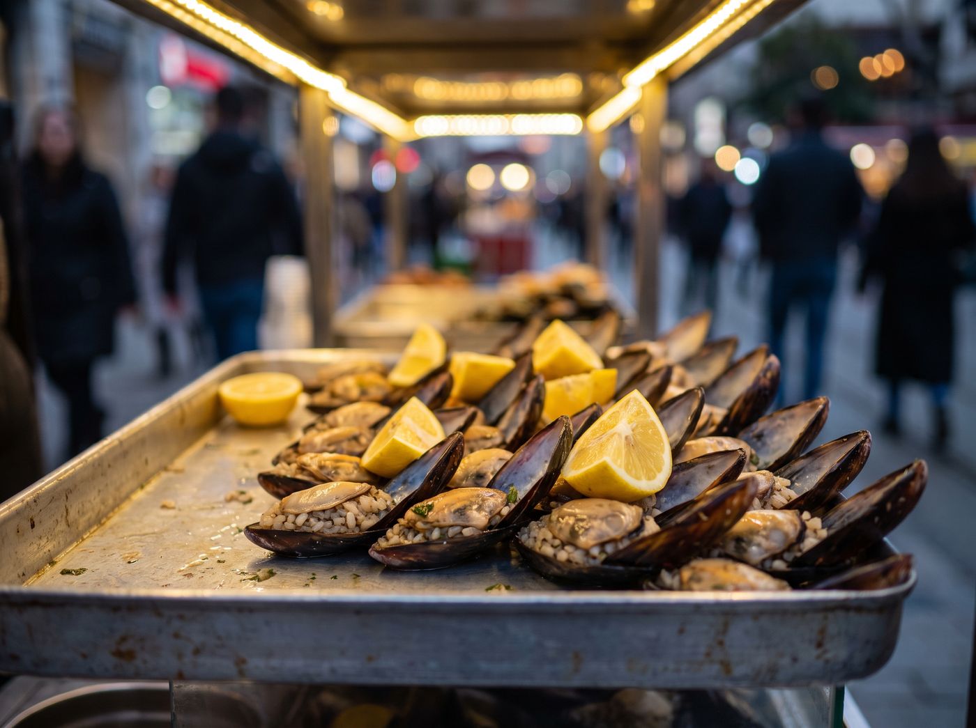 Midye Dolma - Turkish street food